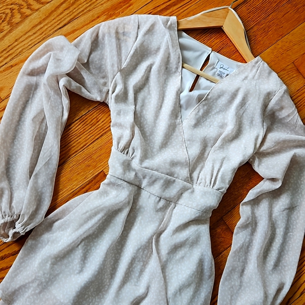 Light pink leopard dress